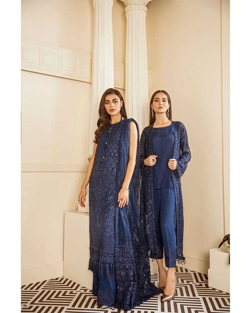 Baroque Chantelle Chiffon Pakistani Salvar Suit Delph DN-02