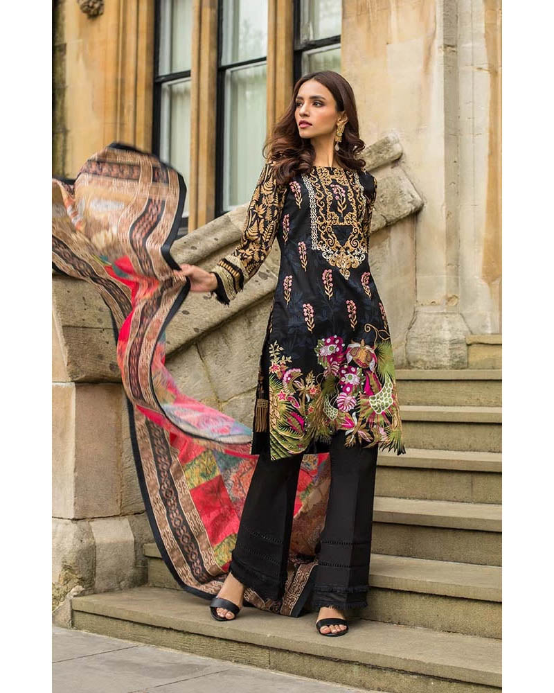 Mahnoor Lawn Collection 19 Salwar Suit DN-03A
