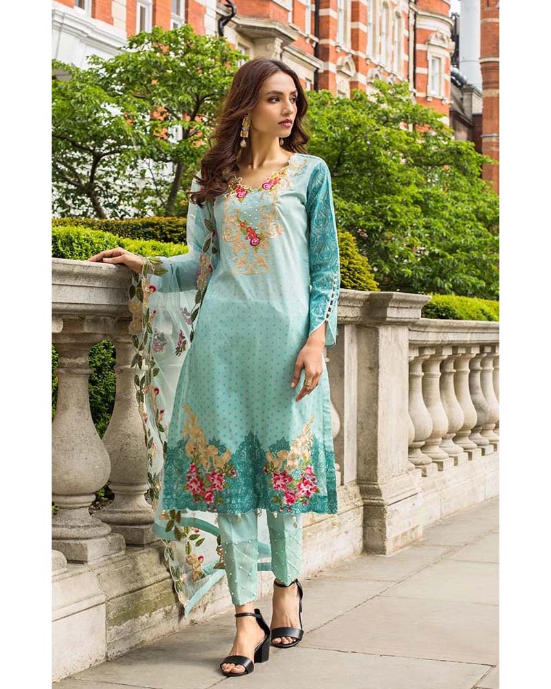 Mahnoor Lawn Collection 19 Salwar Suit DN-06