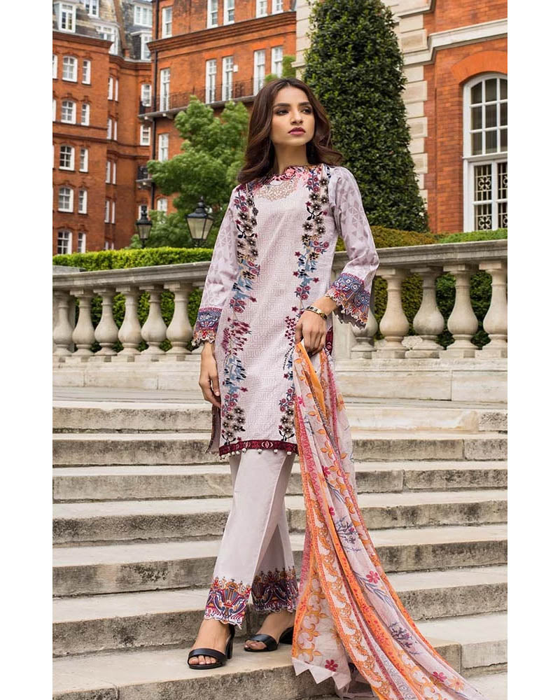 Mahnoor Lawn Collection 19 Salwar Suit DN-07B