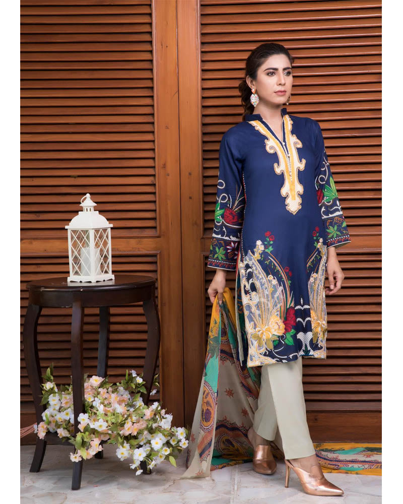 Rang Rez Lawn Volume 3 Pakistani Suit DN-07
