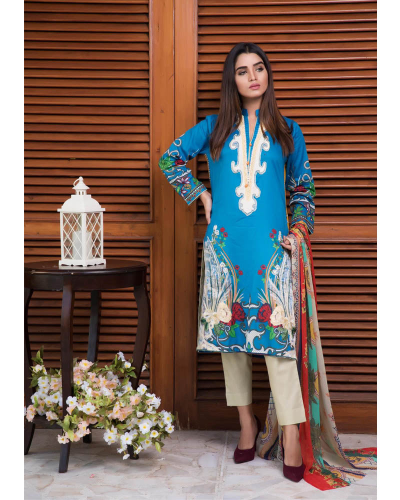 Rang Rez Lawn Volume 3 Pakistani Suit DN-09