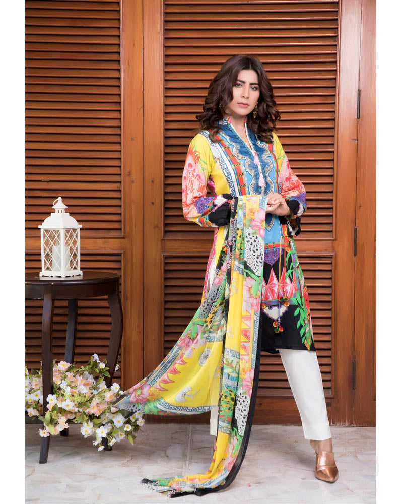 Rang Rez Lawn Volume 3 Pakistani Suit DN-11
