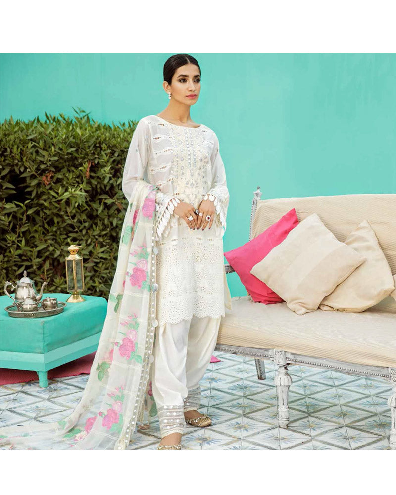 Charizma Eid Collection Unstitched Salwar Suits White Dream ED-42