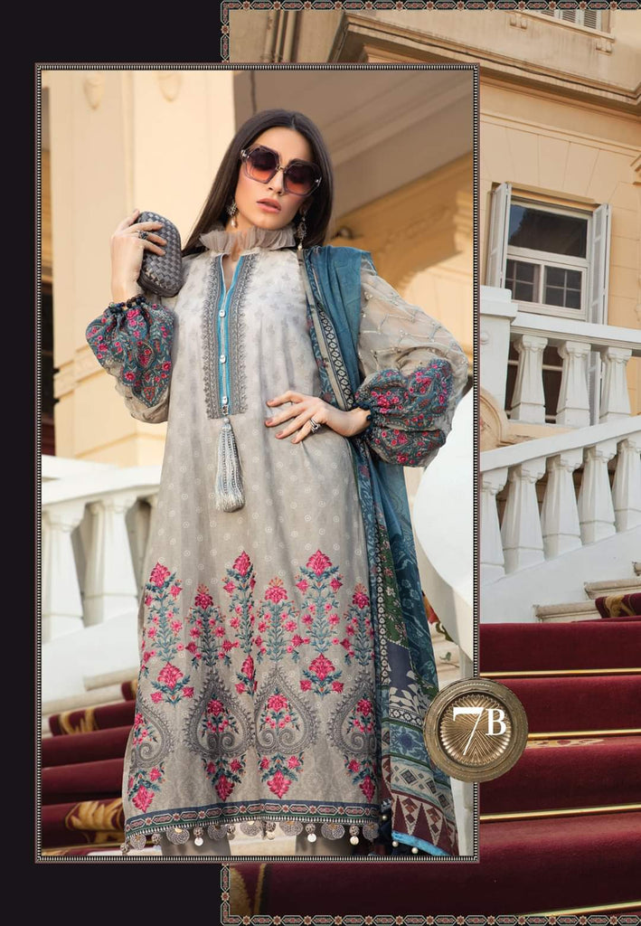Maria B Luxe Lawn Collection 2020 - 7b