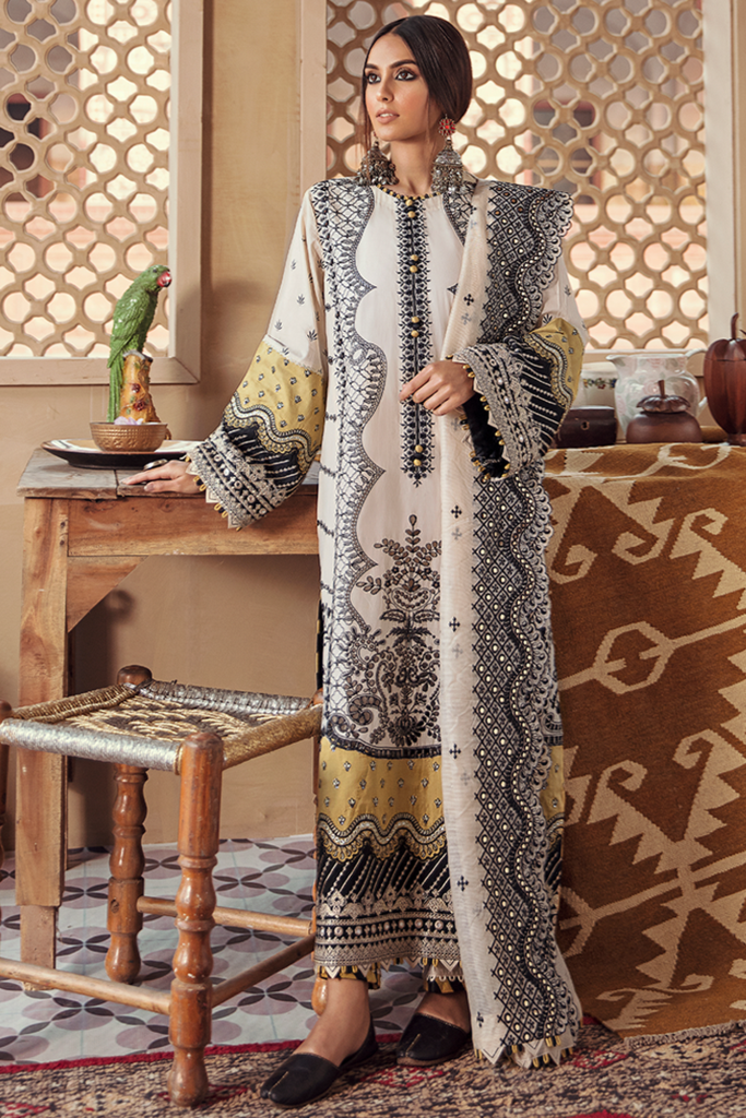 Qalamkar Luxury Lawn ’21 – HL-02