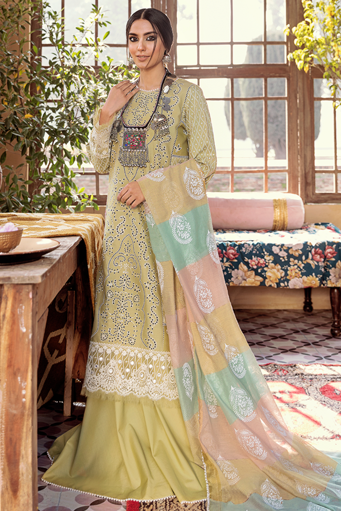 Qalamkar Luxury Lawn ’21 – HL-04