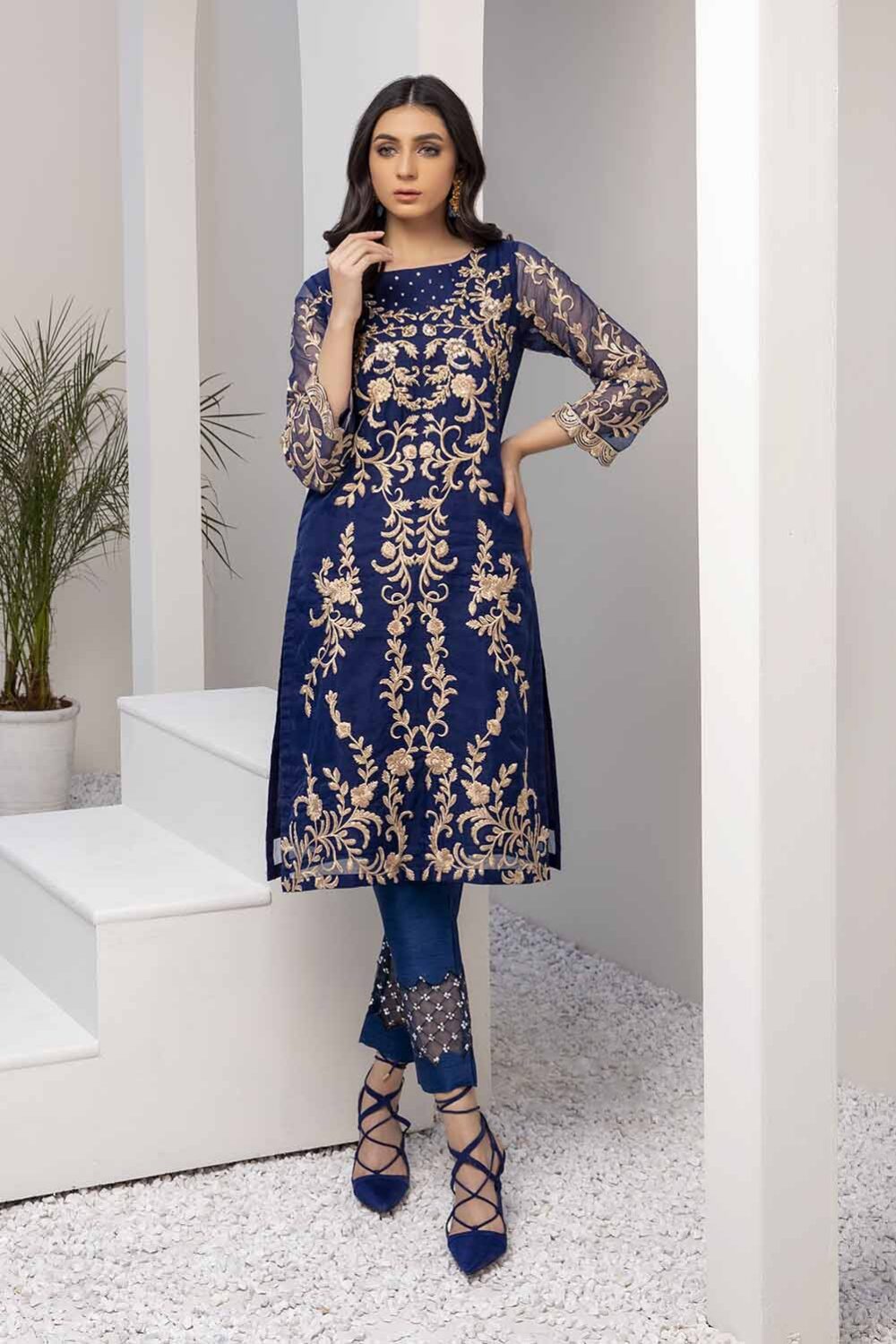 Azure luxury kurti - Iris