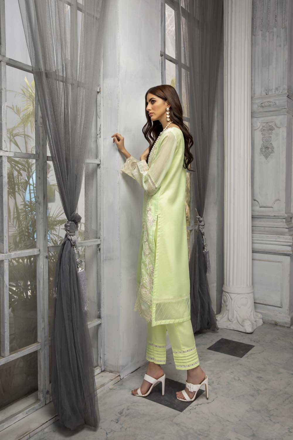 Azure luxury kurti - Jasmine Mint