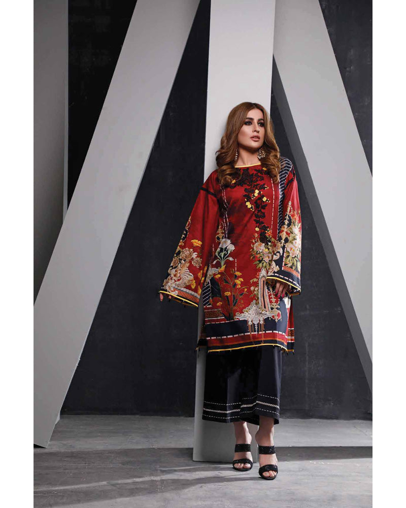 Firdous Solitaire Lawn Kurti K-19425 A