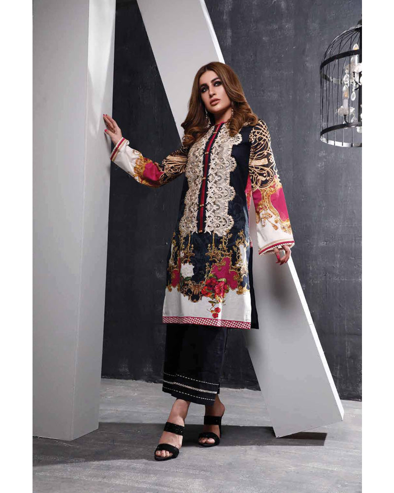 Firdous Solitaire Lawn Kurti K-19429 A