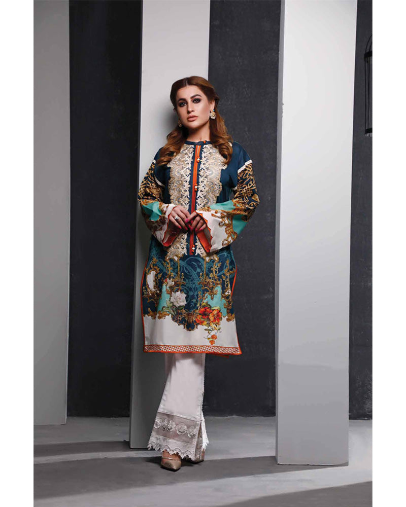 Firdous Solitaire Lawn Kurti K-19429 B