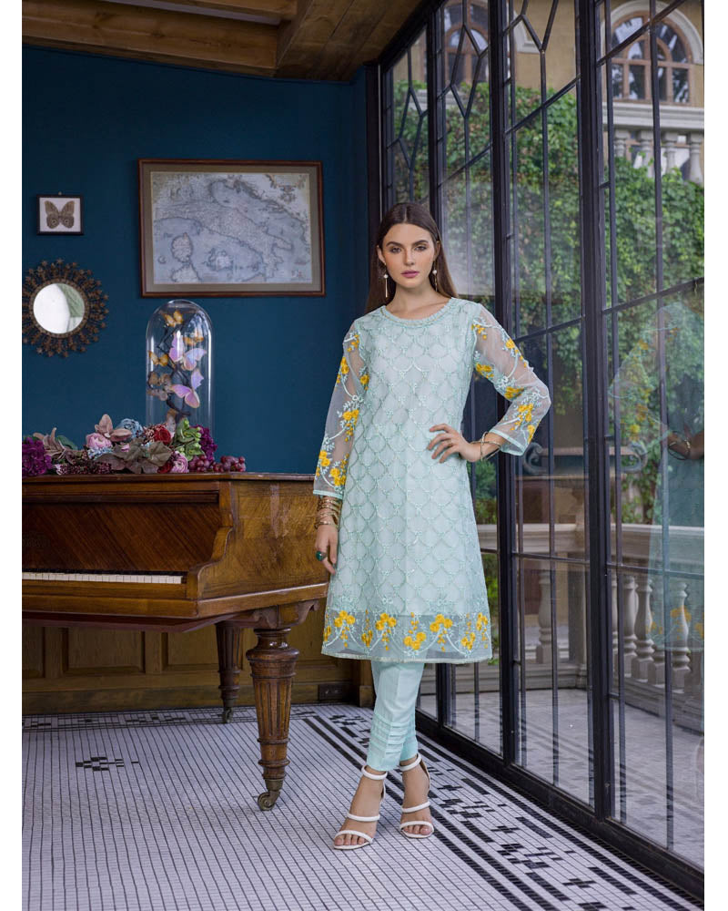 Azure Luxury Formals Kurti Vol 5 Ice Waves LFD01