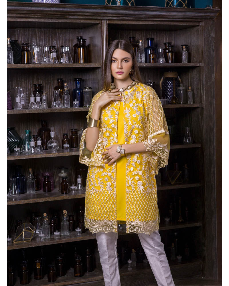 Azure Luxury Formals Kurti Vol 5 Lemon Infusion LFD02