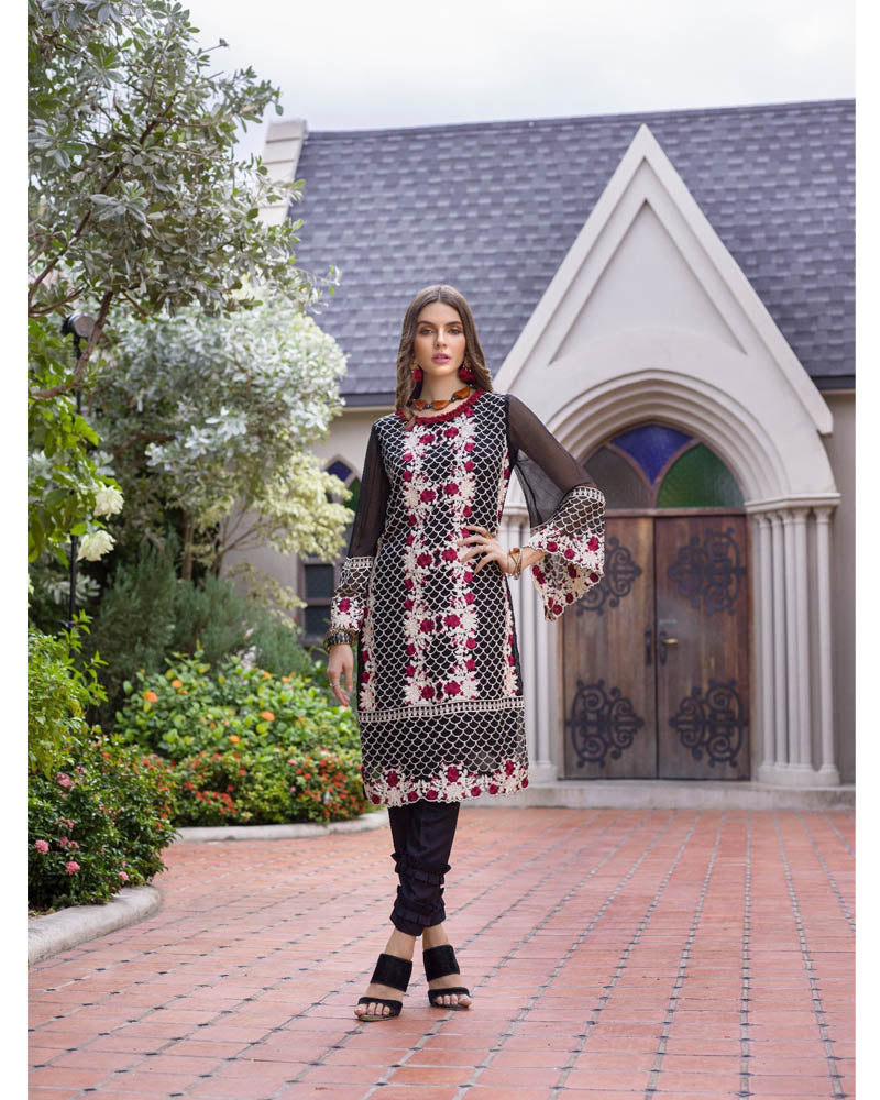 Azure Luxury Formals Kurti Vol 5 Dark Rose LFD09