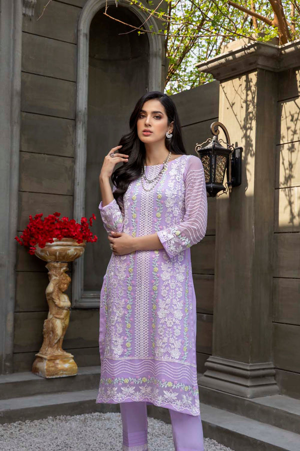 Azure luxury kurti - Lilac Charm