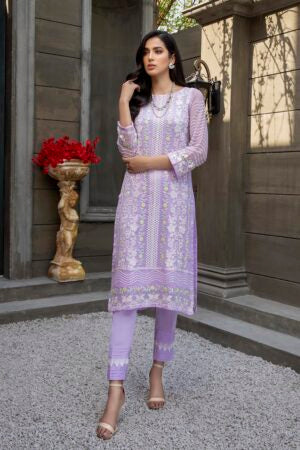 Azure luxury kurti - Lilac Charm
