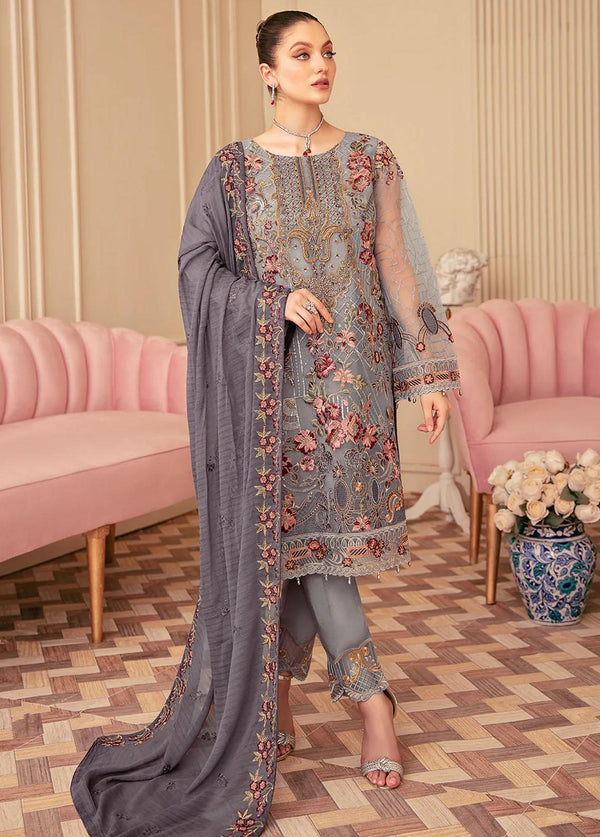Minhal by Ramsha Embroidered Organza Suits Vol 6 – RSH22-M6-M-610