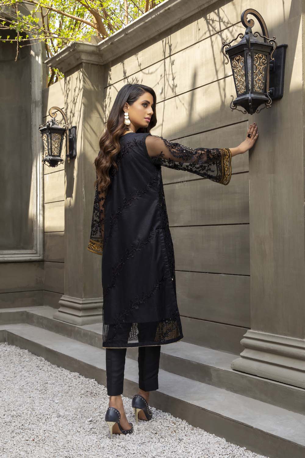 Azure luxury kurti - Moonless Night
