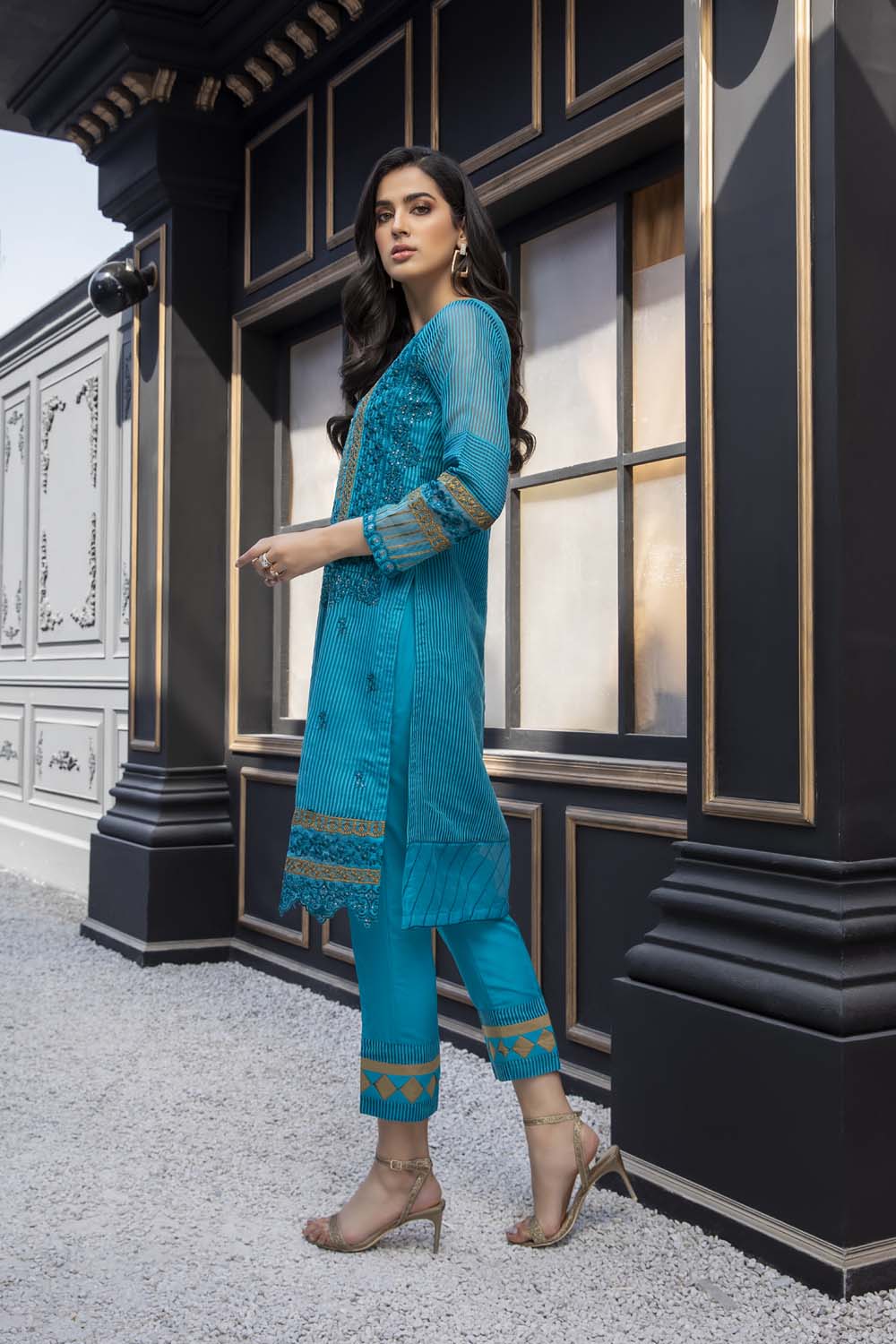 Azure luxury kurti - Primrose