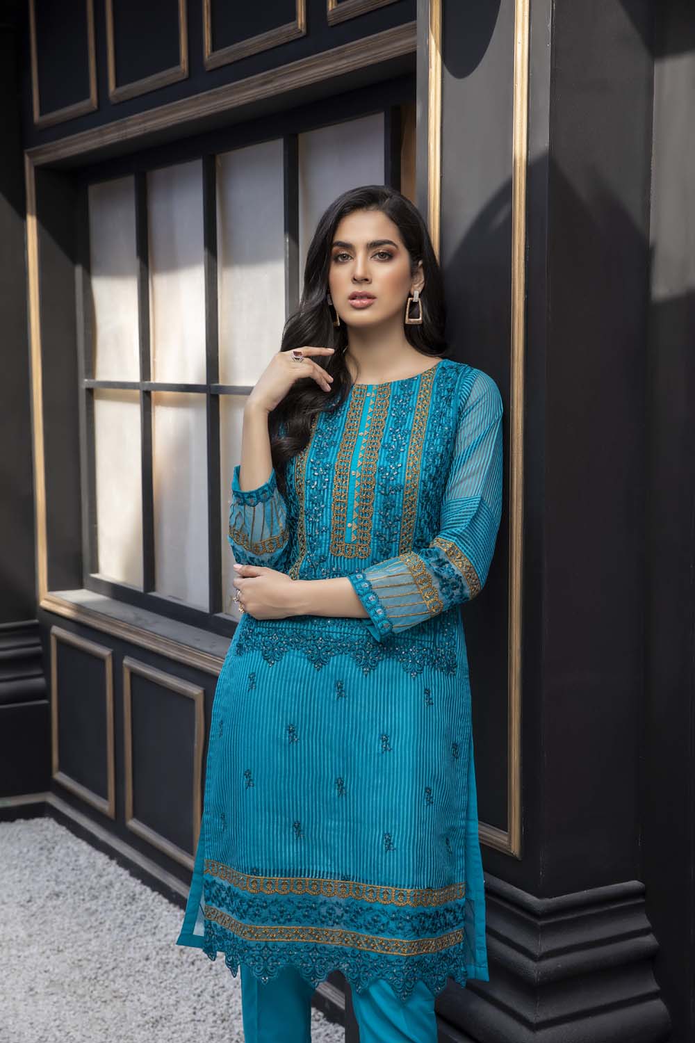 Azure luxury kurti - Primrose
