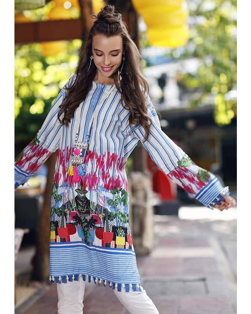 Gul Ahmed Yolo Cambric Kurtis Collection SCN-102