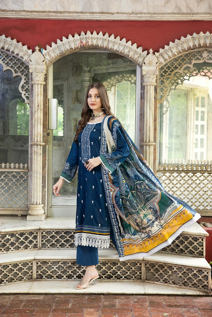 Salina Lawn Suits with Cut Work Dupatta | 2023 | SCW-1