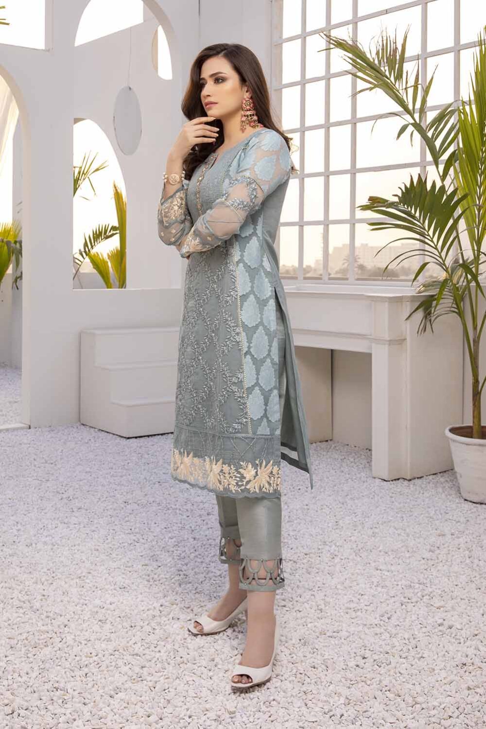Azure luxury kurti - Secret Garden