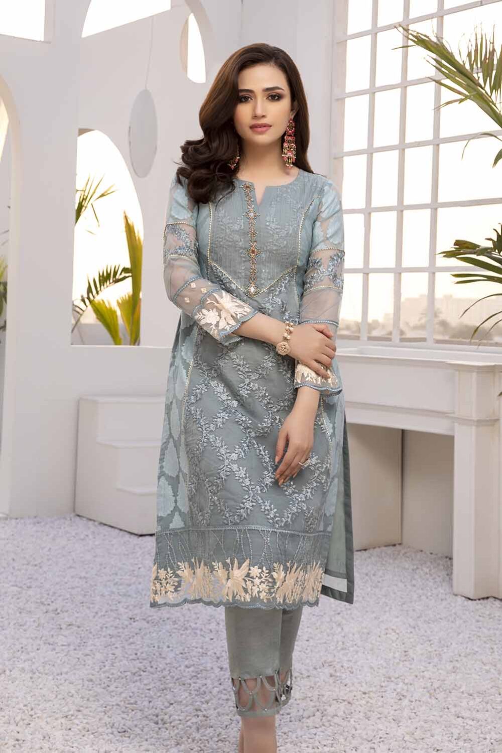 Azure luxury kurti - Secret Garden