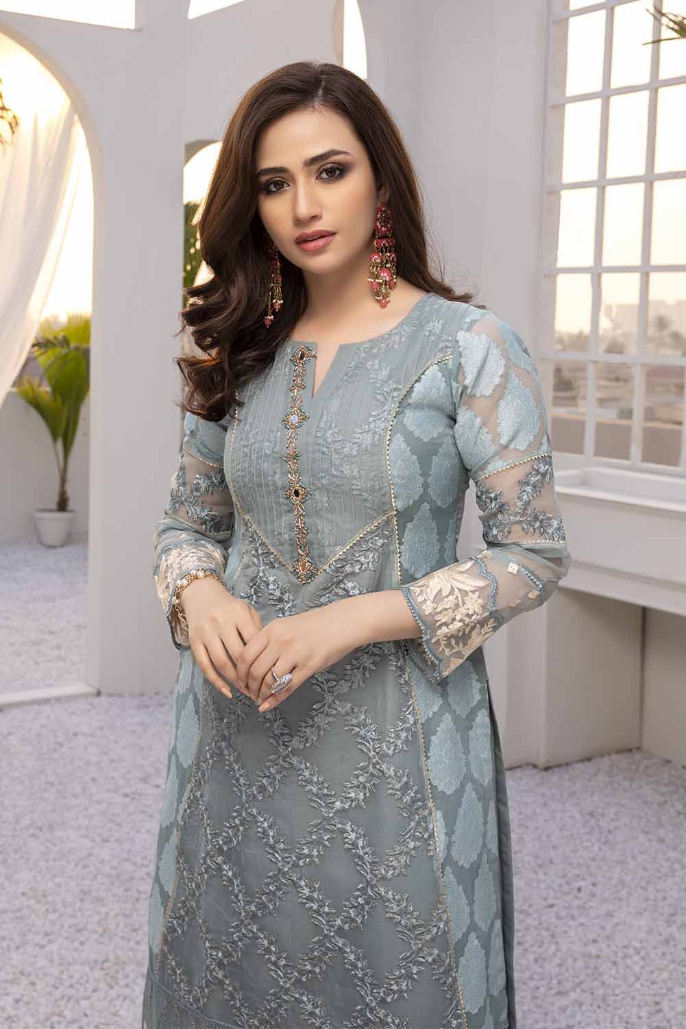 Azure luxury kurti - Secret Garden