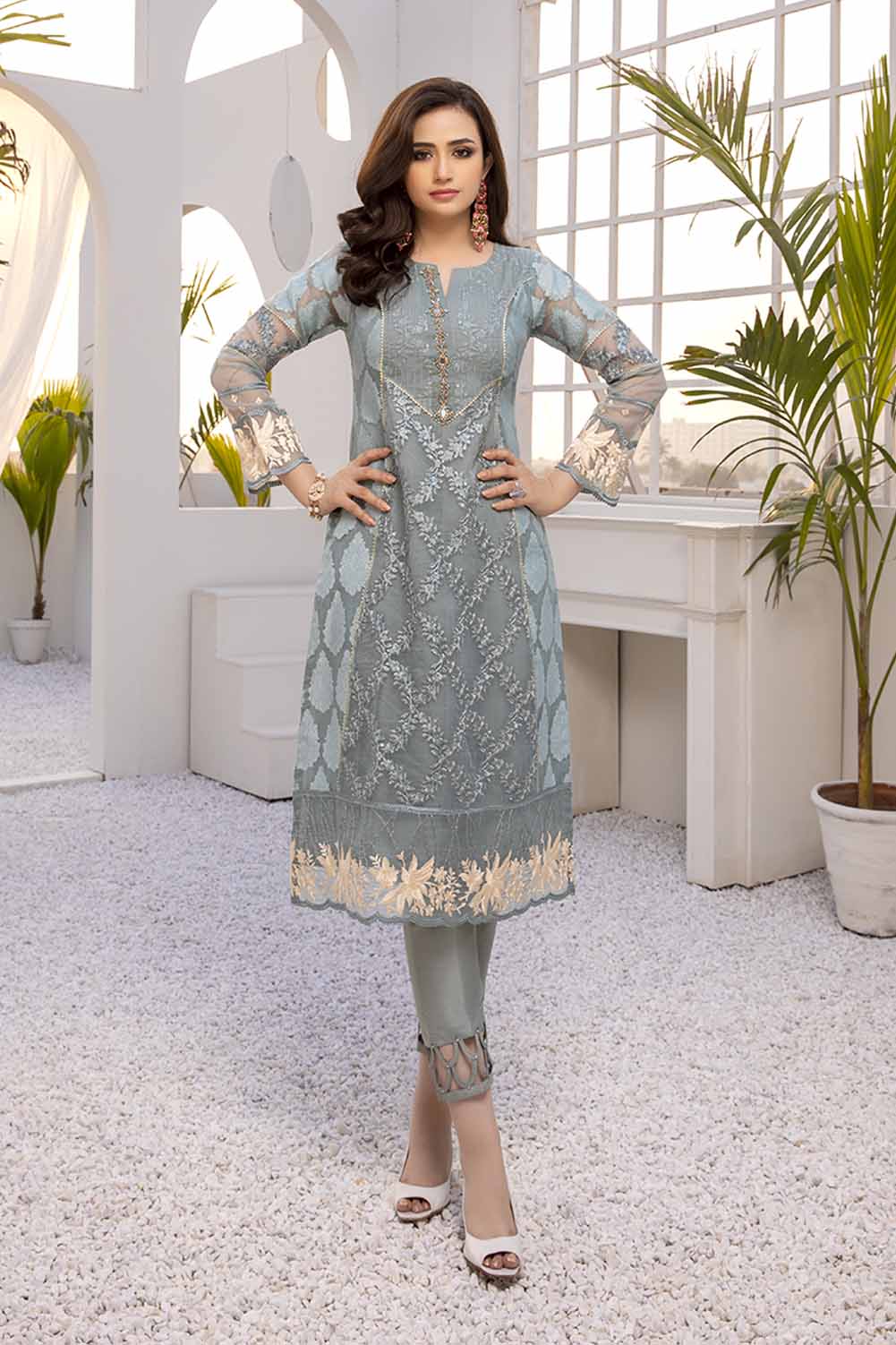 Azure luxury kurti - Secret Garden