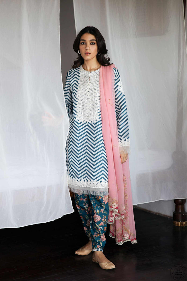 Coco by Zara Shahajahan Unstitched Lawn Vol 2 | 1A