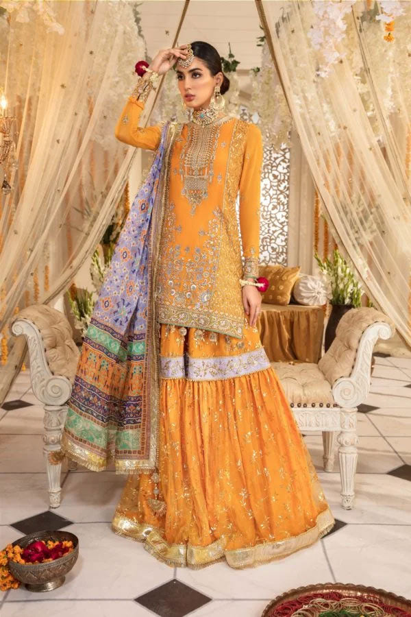 Anaya Mehendi Collection Pakistani Salwar Suit AKM-01-Amber