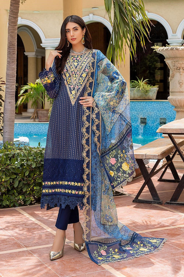 Sajal Ali Luxury Jacquard Lawn Suits by Azure 2022 | Aquatic