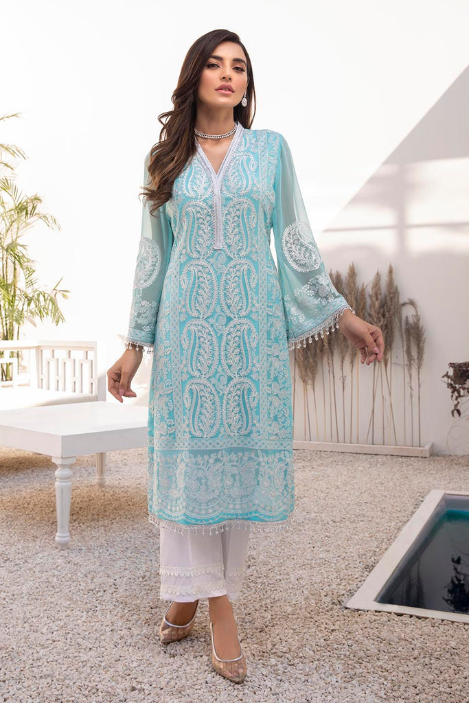 Azure luxury kurti - Azure Breeze