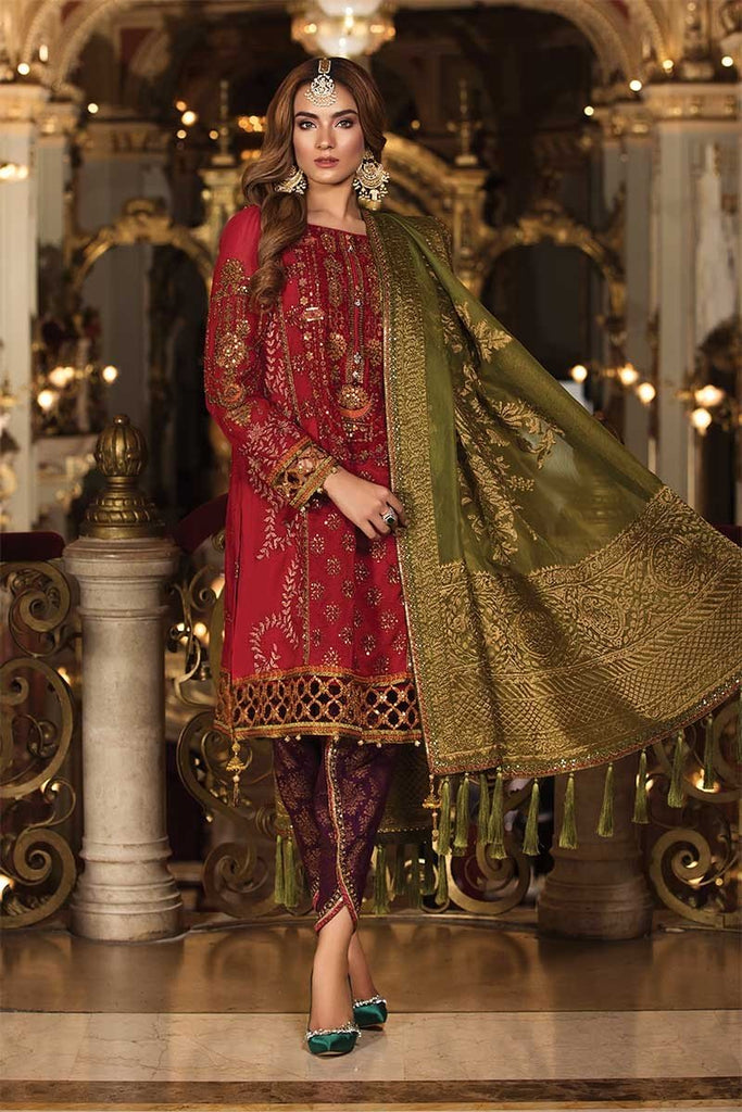 Maria B Embroidered Collection Pakistani Salwar Suit Design 1509