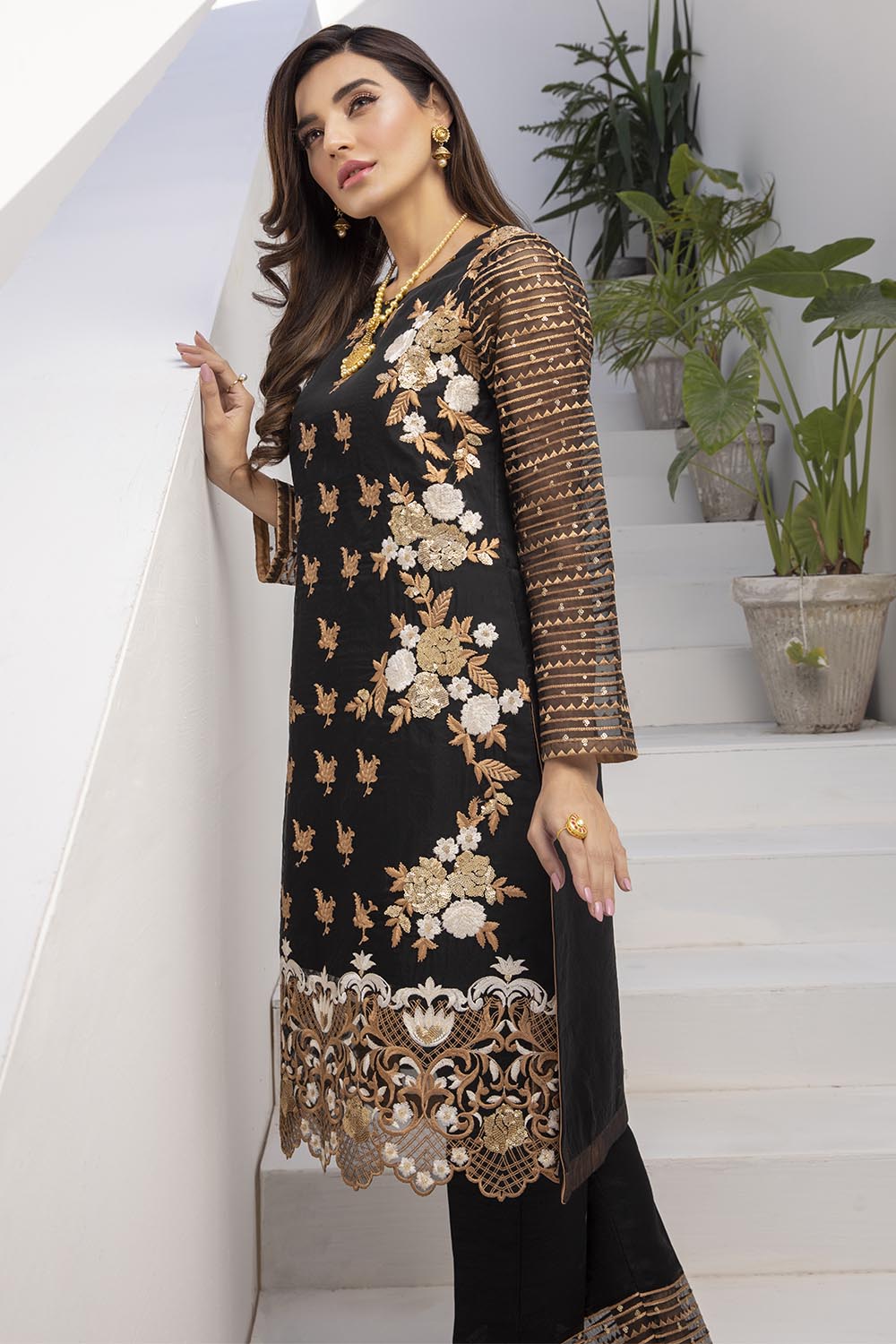 Azure luxury kurti - Blossoms