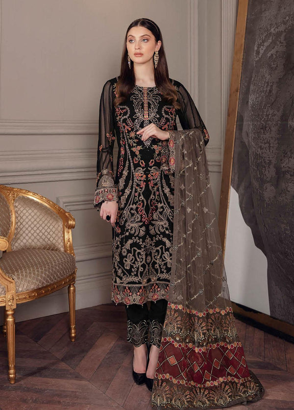 Chevron By Ramsha Embroidered Chiffon Suits Unstitched 22 – CH5-A-501