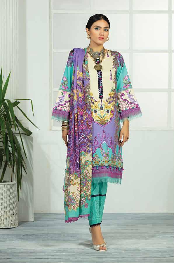 Jade Urbane Digital Printed Lawn 2022 - JUDP-16