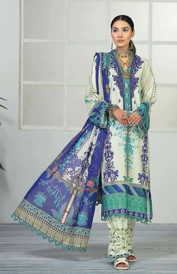 Jade Urbane Digital Printed Lawn 2022 - JUDP-07