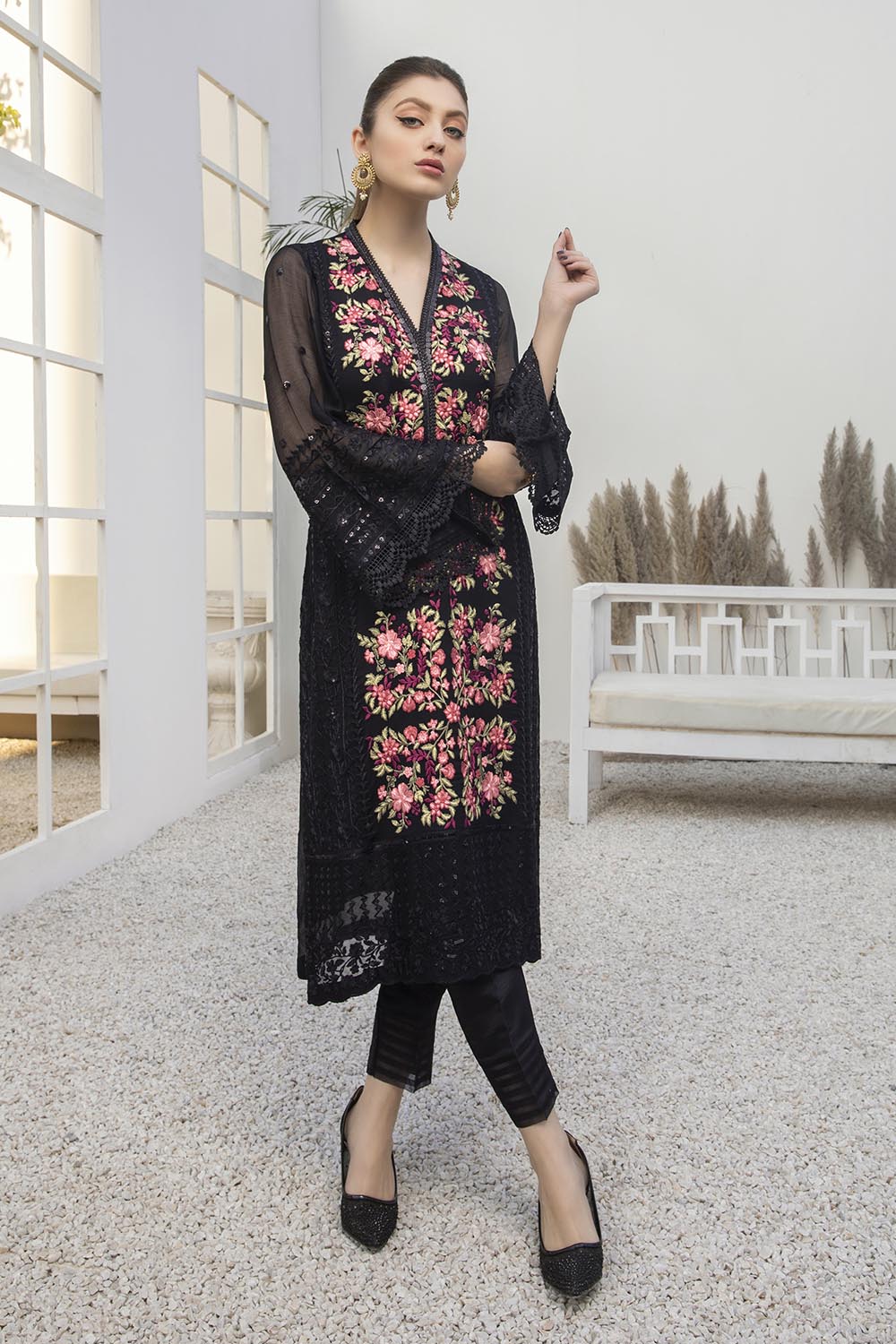Azure luxury kurti - Noir Beaute